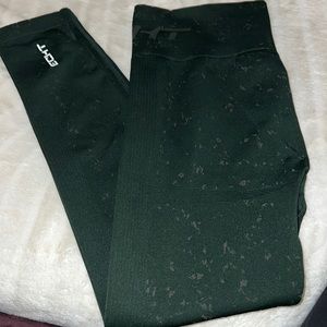 ECHT Green and Tan Leggings